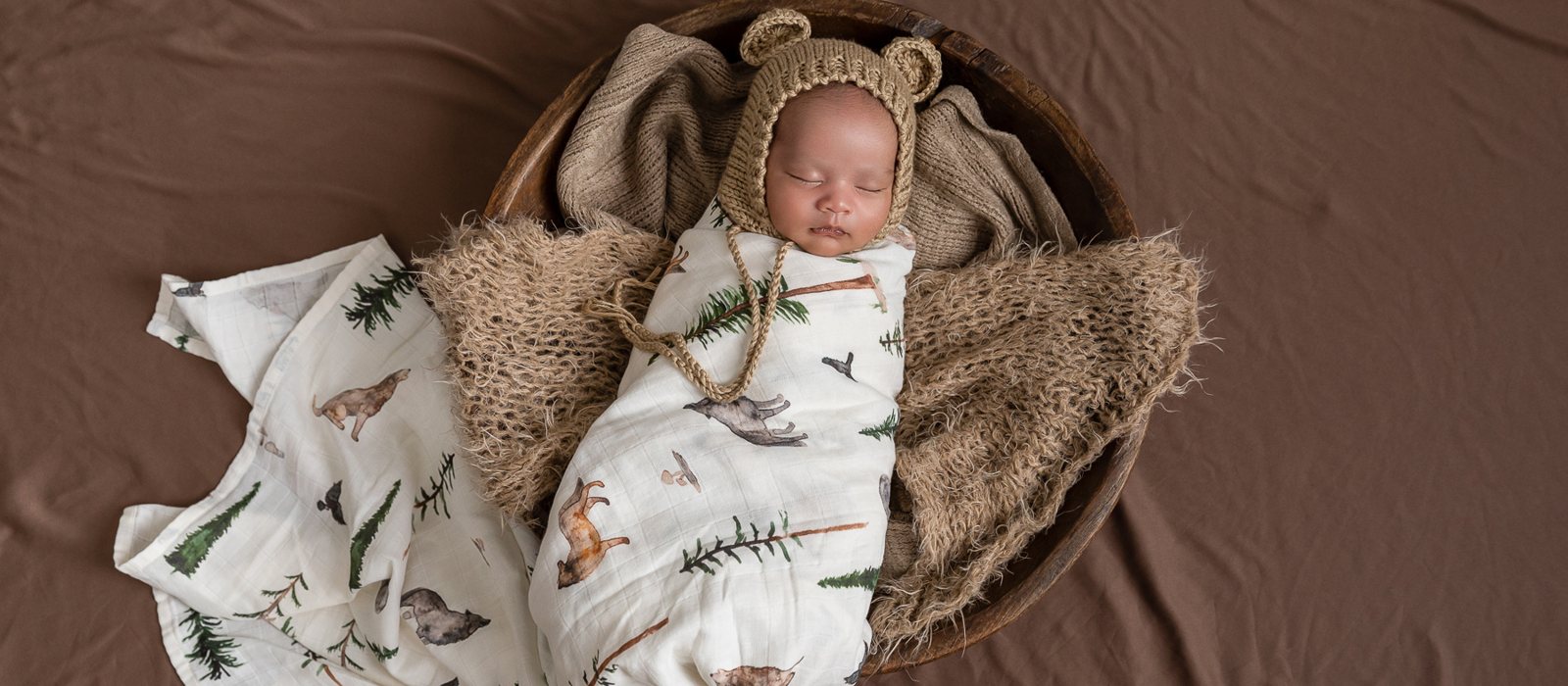 A sleeping newborn